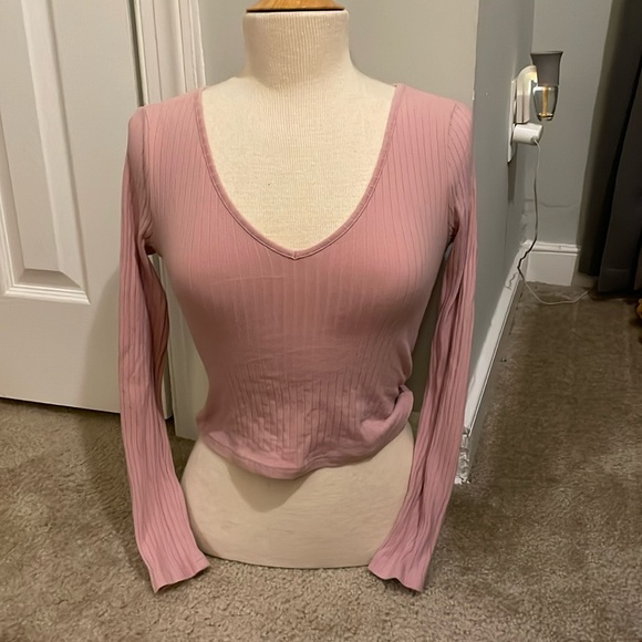 SHEIN Tops - SHEIN Pink long sleeve shirt